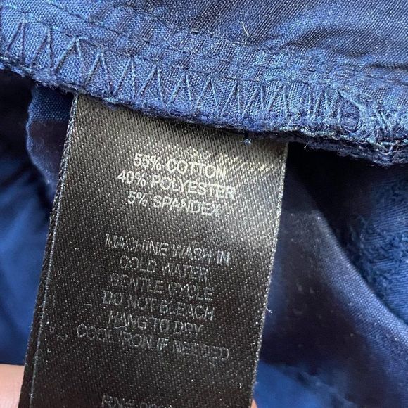 ST. TROPEZ WEST‎ Blue Cropped Pants - Picture 8 of 10